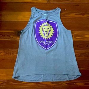 MLS ORLANDO CITY SOCCER FLOWY TANK TOP LARGE